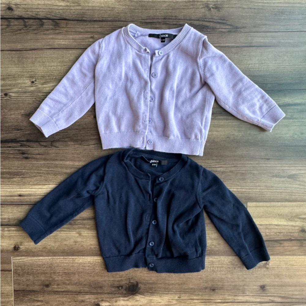 Quince 100% Organic Cotton Crewneck Cardigan (2)